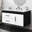  Meuble-lavabo mural 36 po avec motif en marbre et plateau en résine