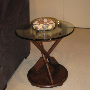 Bartulio Glass Top End Table