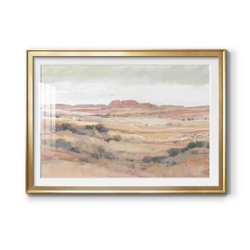 " Southwest Landscape ", Gold, 42.5" W x 30.5" H