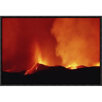 Volcanic Eruption with Lava Fountain and Splatter Cone, Galapagos Islands, Ecuador' Photographic Print -  East Urban Home, EAAC8788 39227166