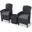Marjo Plastic 3-Person Seating Group with Cushions-1019500969