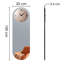 Jeni Mirrored Oval Wall Clock