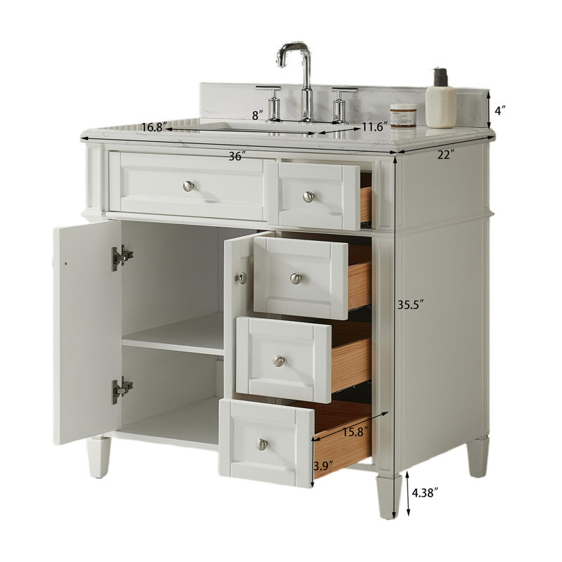Ensemble de meuble-lavabo sur pied 36 po