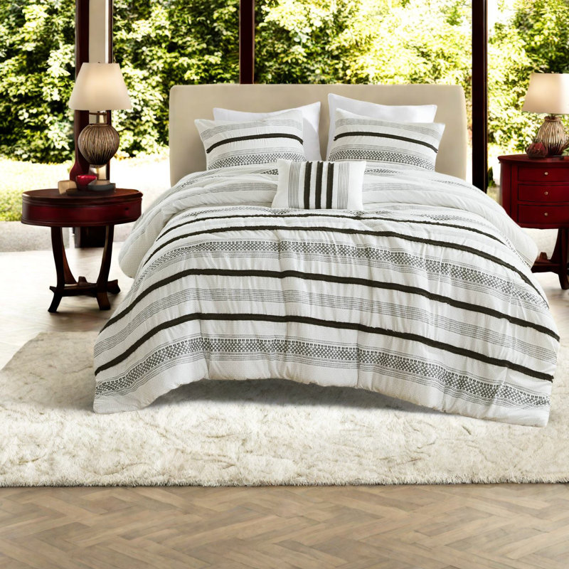 Comfortable Multicolor Bedding Sets, Polyester King Size, Cozy Coastal Style