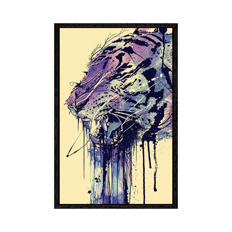 Fearless by Nicebleed - Print on Canvas, 66.04cm H x 45.72cm W x 3.81cm D, Black Framed
