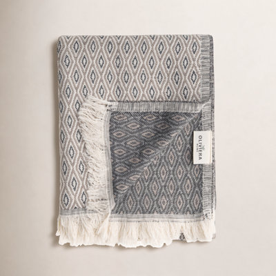 Diamond Loom Turkish Cotton Towel & Throw