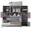 Lit escamotable simple avec tiroirs et bureau-130417865