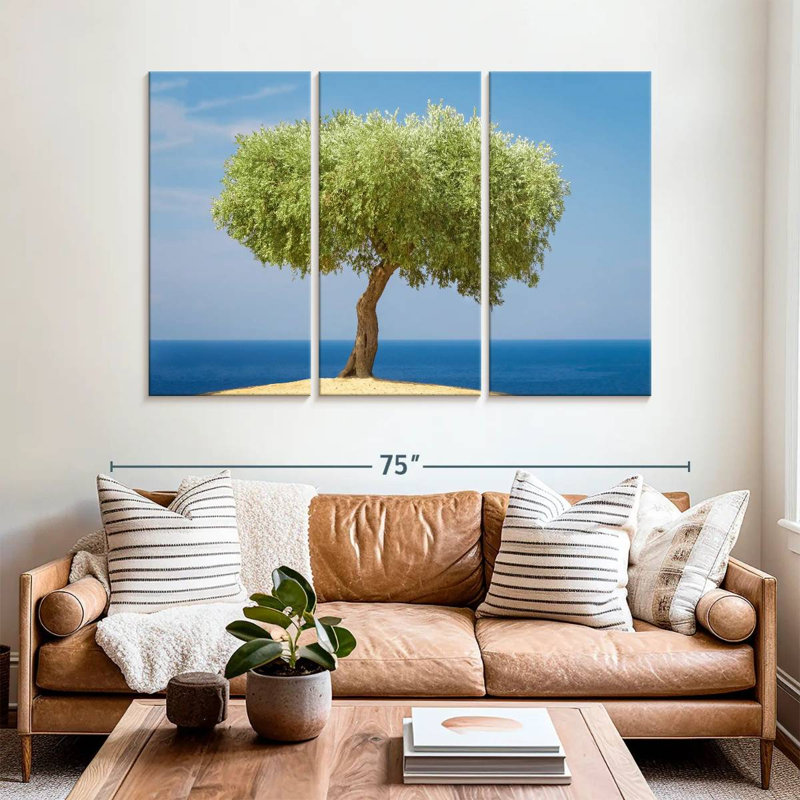 Harnek Single Olive Tree, 42" H x 65" W