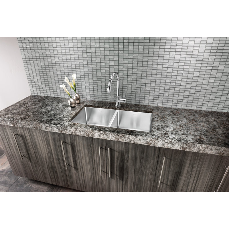 Hopewell 15" Center to Center Bar Pull, Ash Gray