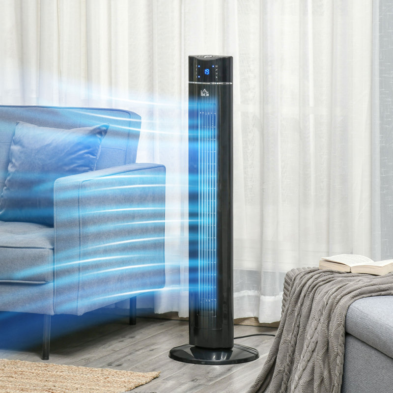 HOMCOM 106.8Cm Oscillating Tower Fan