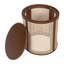 Table de bout ronde en rotin 15,70 po-1656329702