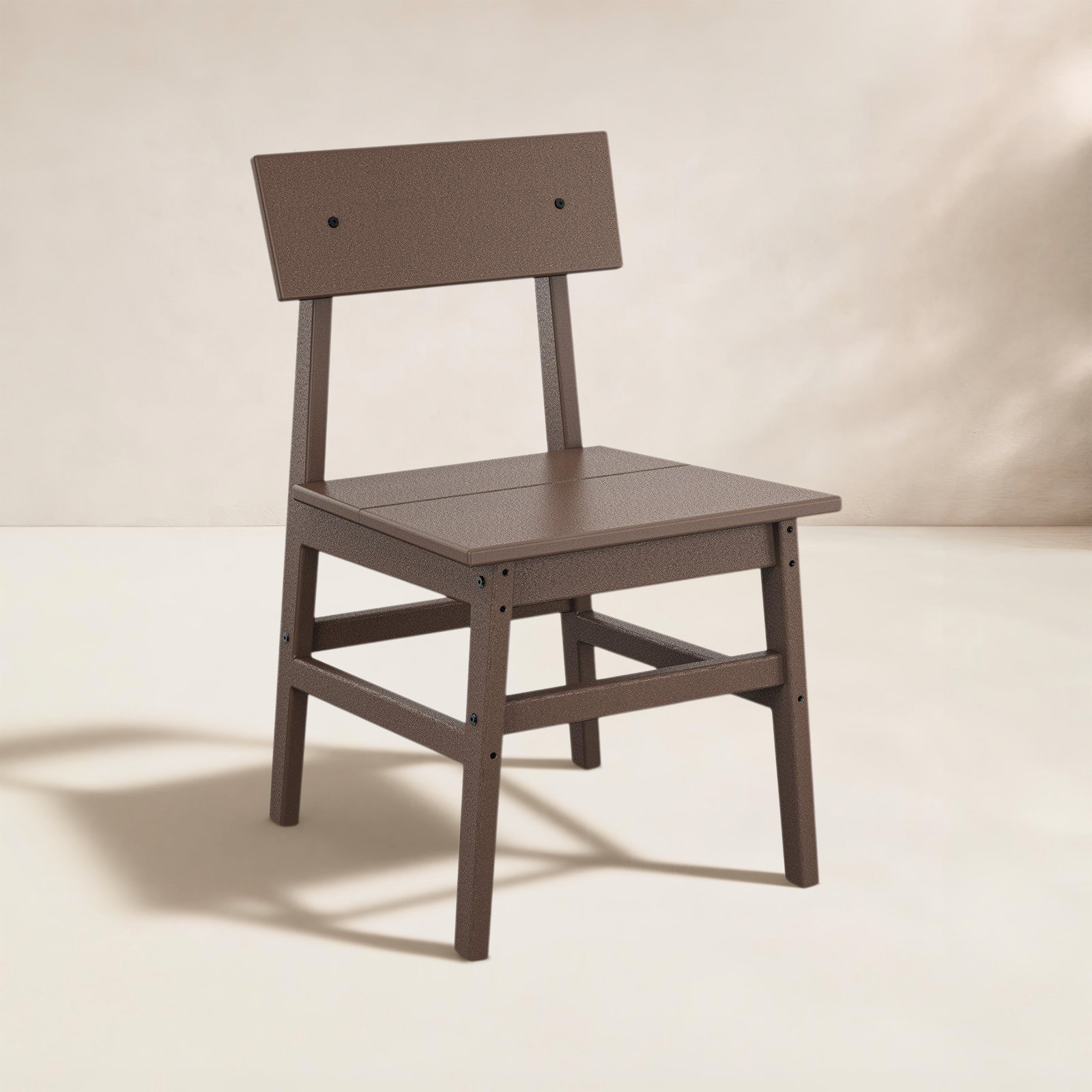 Patio Side Chair, Mahogany