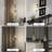 1-Light Adjustable Height Hanging Pendant Light with Hand-Blown Raindrop Glass Shades-1104176024