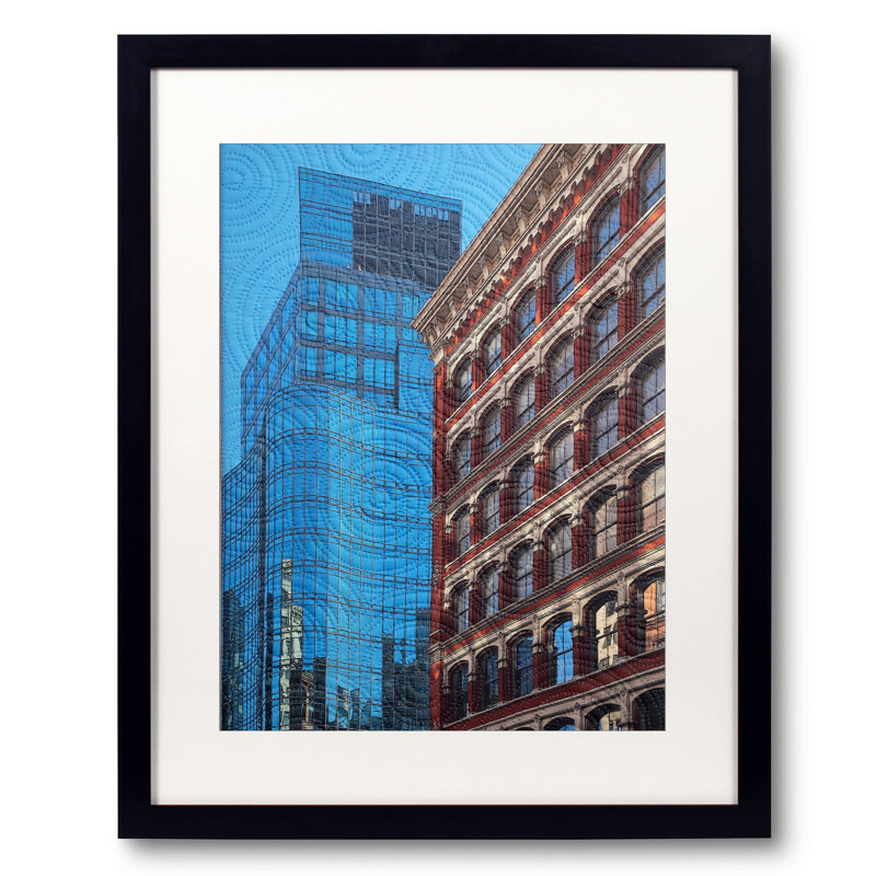 Astor Place Print by Marilyn Henrion, Black Framed Paper, 21.25" H x 17.25" W