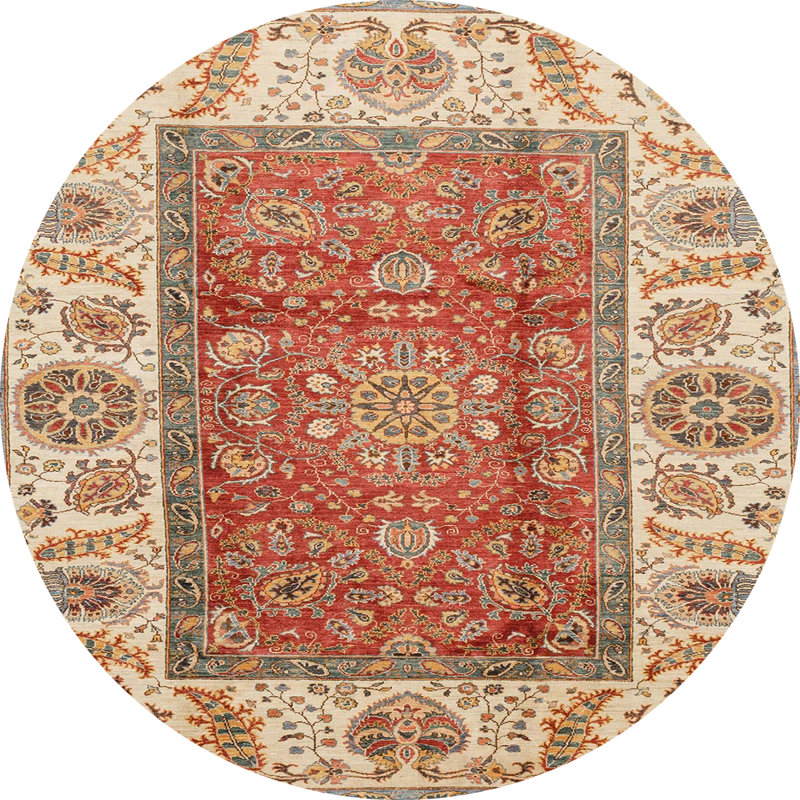 Abstract Indoor Rug, Round 3'