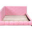 Lit plateforme double rembourré avec et DEL, bois de rose +, aucun sommier nécessaire, guide d'assemblage rapide, ceinture à DEL, fabrication solide des lattes de matelas solides, méthode simple-719954771