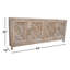 Buffet en bois massif de 84 po Harren