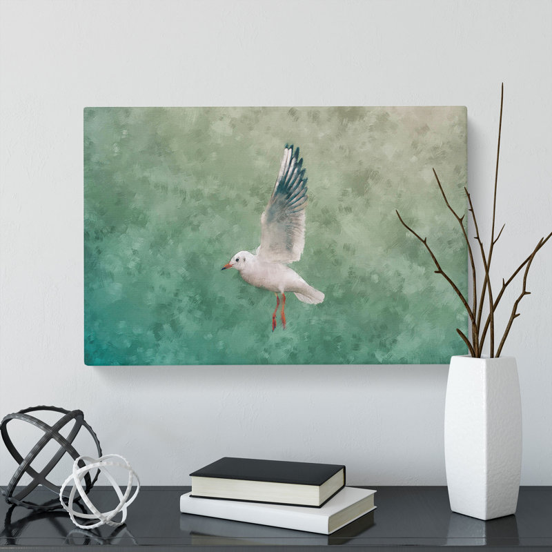 Seagull Painting - Wrapped Canvas, 60cm H x 91cm W x 3cm D