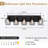 5-Light Industrial Farmhouse Wood and Black Metal Vanity Light with Mesh Metal Shades-175677058