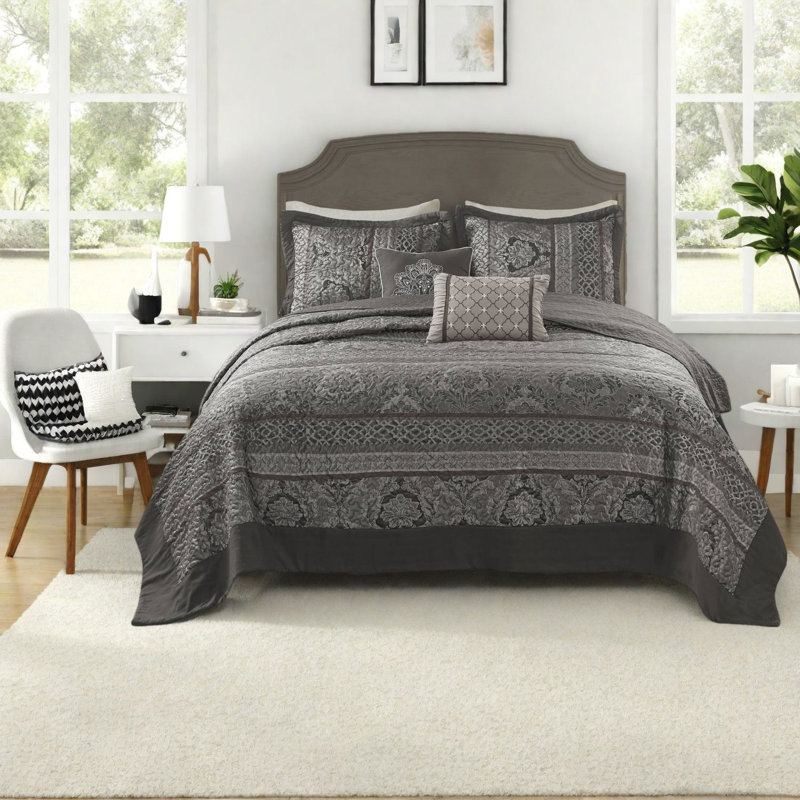 Ensembles de literie pour grand lit réversible, jacquard de polyester confort moderne pour la maison
