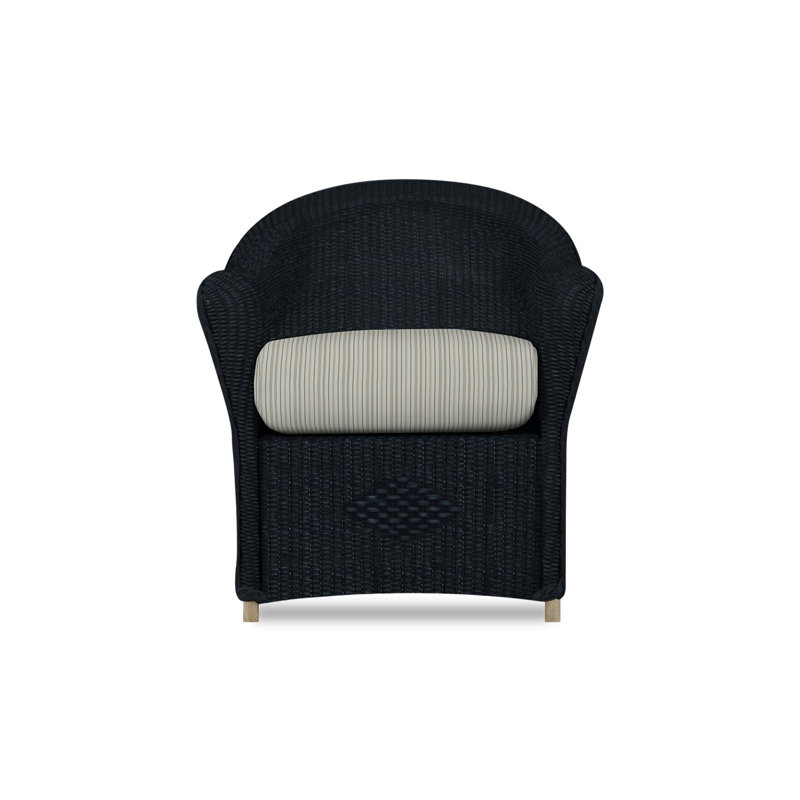 Reflections Outdoor Dining Armchair, Ebony, Remy Pebble