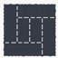 Carreaux de terrasse à emboîtement de 12 pouces de style Zz, carreaux de sol modulaires à emboîtement de bricolage, carreaux de sol intérieur et extérieur, carreaux de sol pour cour facile à installer rapidement, 44 pièces gris foncé