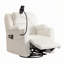 Fauteuil inclinable électrique avec chaleur, massage, pivotant, ports USB et rangement caché-1276337875