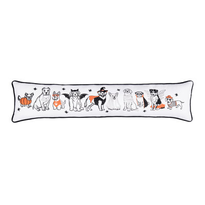 34" x 8" Halloween Dogs Throw Pillow