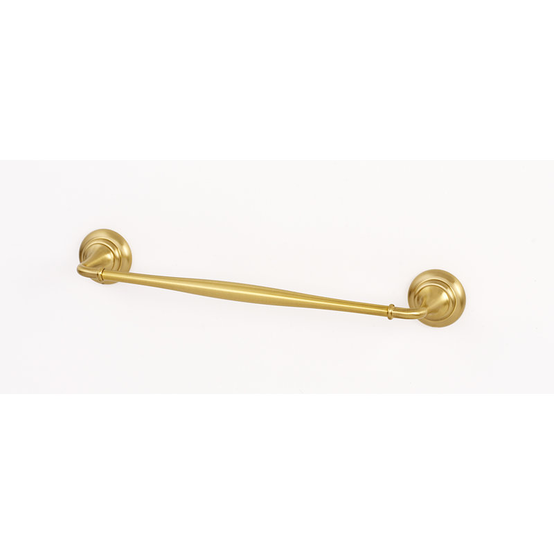 Charlies Towel Bar, Satin Brass, 2" H x 20" L x 2.75" D