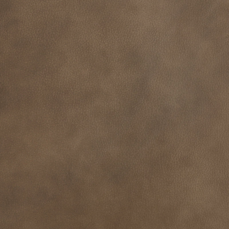 Fauteuil demi-tonneau pivotant en cuir véritable, Brun grisâtre