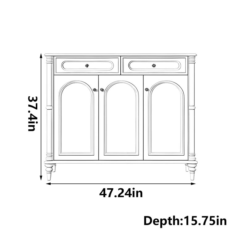 French style furniture storage shoe cabinet