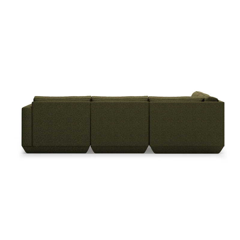 Podium Modular 4-Piece Lounge Sectional A, Copenhagen Terra, Left Hand Facing