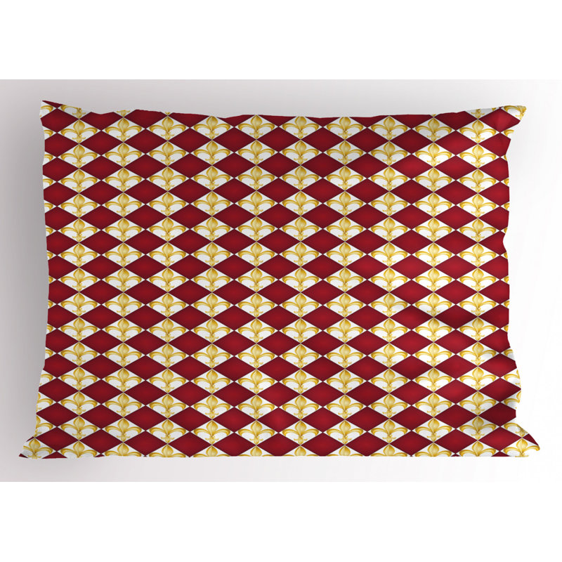 Fleur Polyester Geometric Sham Set, Twin