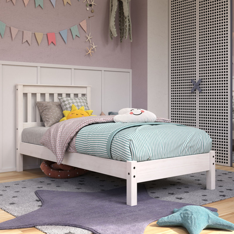 Lehighton Ingrid Uk Bed pine frame, Single (3'), White