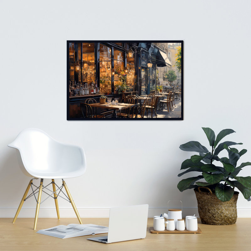 «Street Corner Cafe», reproduction sur toile
