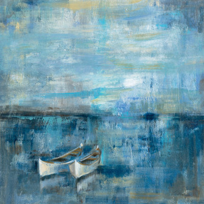 Deux bateaux, reproduction d'art sur toile tendue
