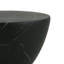 Table d'appoint / de bout en béton léger d'extérieur MGO, finition en marbre noir, table d'appoint de salon