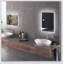 Miroir de salle de bain à intensité variable avec lumières DEL, 3 couleurs et fonction mémoire