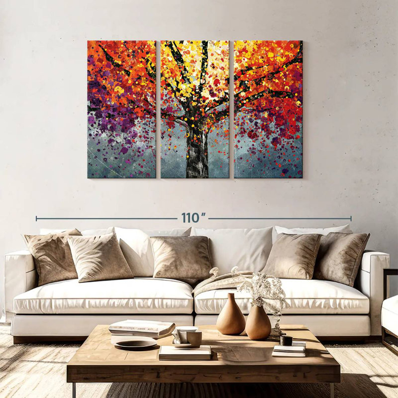 Arbre abstrait Harnek, H 48 po x l 74 po