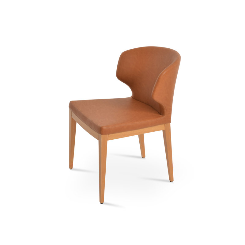 Amed Plus Wood Chair, Caramel, Natural