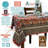 Floral Cotton Block Print Round Tablecloth-1728304990
