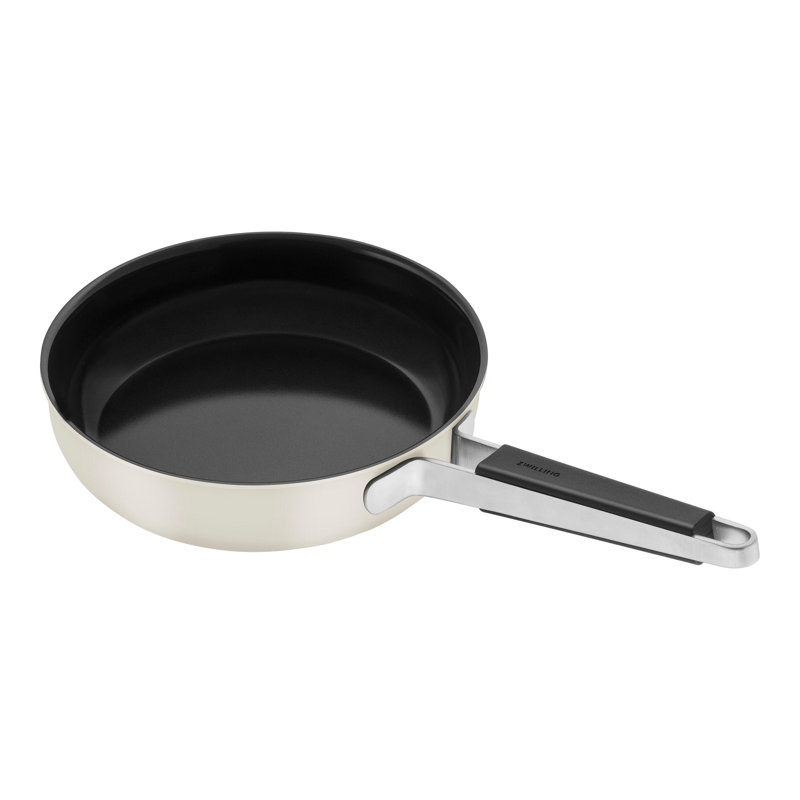 Poêle à frire antiadhésive en acier inoxydable de 9,5 pouces ZWILLING Pure, 9.5", Ivoire ivoire