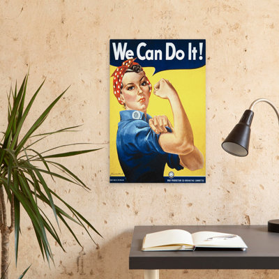 Rosie The Riveter - Art figuratif d'inspiration rétro, patriotique, rétro