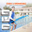 Barre de piscine en acier inoxydable 54 pouces avec plaque de base pour spa-108579772