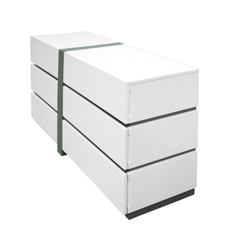 Commode double 6 tiroirs Kajal