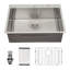 Lavabo simple en acier inoxydable durable au design élégant, parfait pour les cuisines modernes