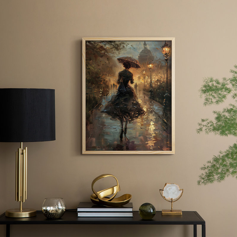 Reproduction encadrée WOMEN Series DCLXVII - bois massif, Naturel, H 11 po x l 9 po