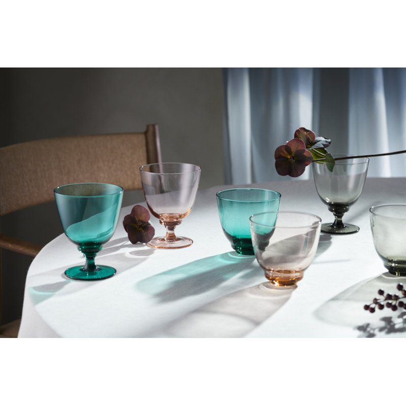 Flow Drinking Glass, Gray