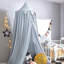 Bed Canopy for Girls Blue, Round Dome Children Mosquito Net Protection Canopy