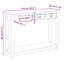 Solid Wood Top Console Table-449153873